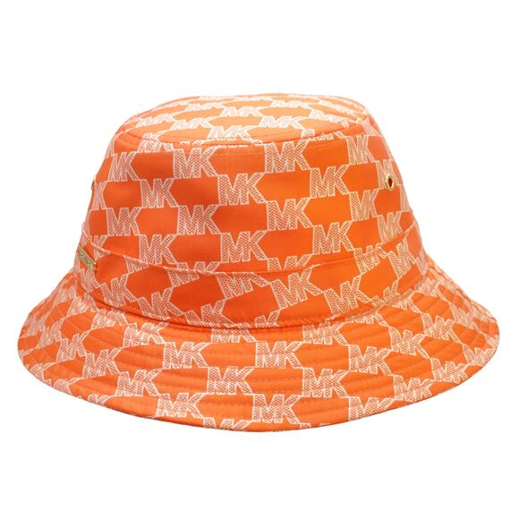 Michael Kors Logo Jacquard Embellished Bucket Hat Poppy Nwt $98 Michael Kors Logo Jacquard Embellished Bucket Hat Red/Beige  main image 2